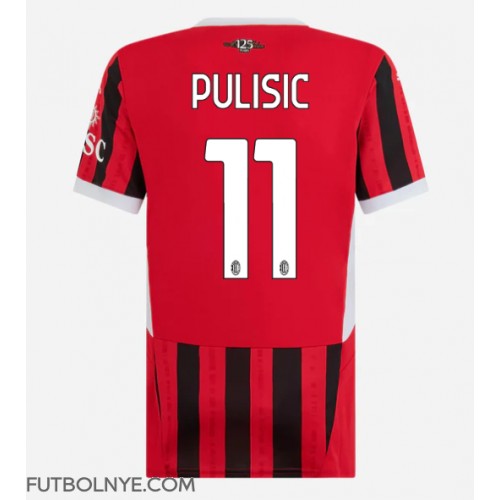 Camiseta AC Milan Christian Pulisic #11 Primera Equipación para mujer 2024-25 manga corta